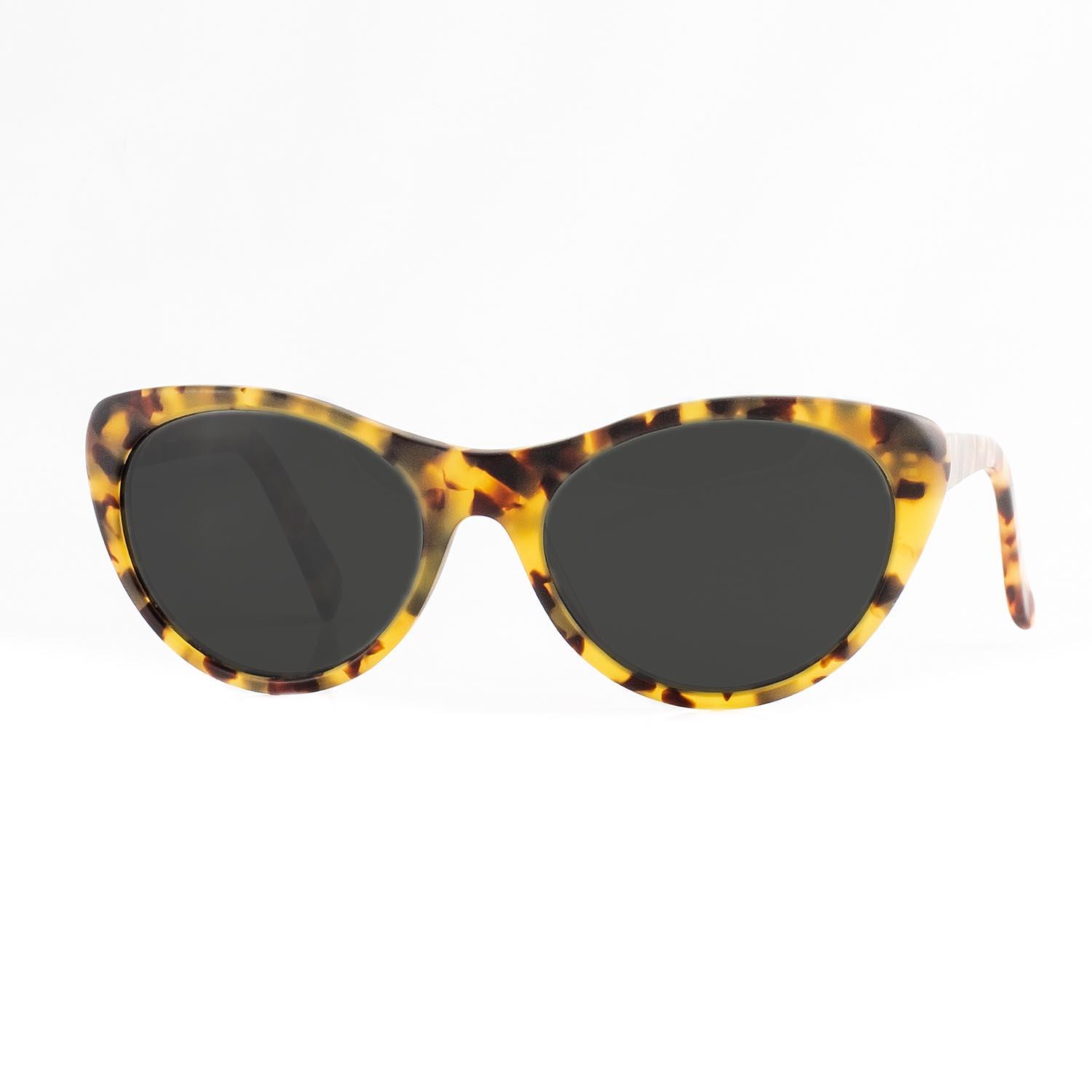 Gafas de sol polarizadas Roma color marrón y amarillo jaspe mate